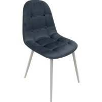 Стул Magnusplus 6155 Velour Gray Nr.21 White Base