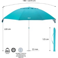 Umbrelă de gradină Nils NC7822 Turquoise imaginea #8 — magazin online Desire.md