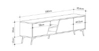 Comodă TV Trendy Fiona Oak 180x48x35.6cm GTR000045 imaginea #6 — magazin online Desire.md