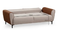 Canapea Trendy Aren Beige/Cinnamon 215x85x85cm GTR003032 imaginea #9 — magazin online Desire.md