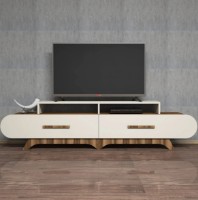 Comodă TV Trendy Flora Walnut/Cream 205x50x36.8cm GTR000094