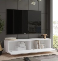 Comodă TV Trendy FN1-W White 140x38.2x35.5cm GTR000274 imaginea #2 — magazin online Desire.md