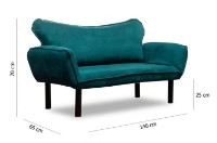 Canapea Trendy Chatto Petrol 140x70x65cm GTR002986 imaginea #7 — magazin online Desire.md