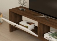 Comodă TV Trendy Gaye Walnut/White 120x36.8x25cm GTR006335 imaginea #2 — magazin online Desire.md