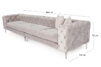 Canapea Trendy Como Light Grey 344x90x72cm GTR003705 imaginea #8 — magazin online Desire.md