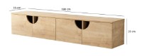 Comodă TV Trendy Grotte Oak 180x35x35cm GTR000335 imaginea #5 — magazin online Desire.md