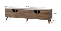 Comodă TV Trendy Grotte Walnut 180x50x35cm GTR000337 imaginea #4 — magazin online Desire.md