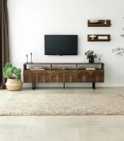 Comodă TV Trendy Helen Walnut/Black 170x55x30cm GTR000350