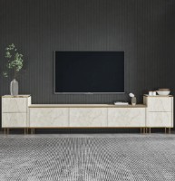 Comodă TV Trendy Imaj Travertin/Gold 260x60x35cm GTR006464