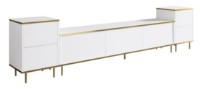 Comodă TV Trendy Imaj White/Gold 260x60x35cm GTR006465 imaginea #3 — magazin online Desire.md