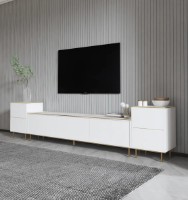 Comodă TV Trendy Imaj White/White Marble/Gold 260x60x35cm GTR006463 imaginea #5 — magazin online Desire.md
