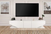 Comodă TV Trendy Inci White 180x40x30cm GTR006363