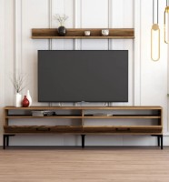 Comodă TV Trendy Istanbul Walnut/Black 180x47x35cm GTR000114 imaginea #2 — magazin online Desire.md