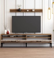 Comodă TV Trendy Istanbul Walnut/White Marble/Black 180x47x35cm GTR000118 imaginea #2 — magazin online Desire.md