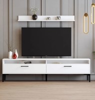 Comodă TV Trendy Istanbul White/Black 180x47x35cm GTR000119