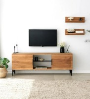 Comodă TV Trendy Joanne Oak/Black 150x55x30cm GTR000347