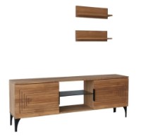 Comodă TV Trendy Joanne Oak/Black 150x55x30cm GTR000347 imaginea #3 — magazin online Desire.md