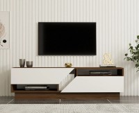 Comodă TV Trendy Koza Walnut/White 160x45x40cm GTR000370