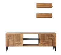 Comodă TV Trendy Lidya Oak/Black 150x55x30cm GTR000348 imaginea #4 — magazin online Desire.md