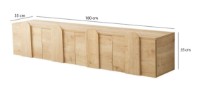 Comodă TV Trendy Linia Noua Oak 180x35x35cm GTR000342 imaginea #4 — magazin online Desire.md
