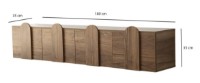 Comodă TV Trendy Linia Noua Walnut 180x35x35cm GTR000344 imaginea #5 — magazin online Desire.md