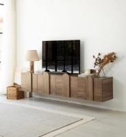 Comodă TV Trendy Linia Noua Walnut 180x35x35cm GTR000344