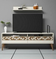 Comodă TV Trendy Linie Cream/Walnut 150x50x30cm GTR000065