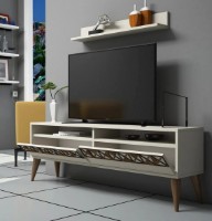 Comodă TV Trendy Linie Cream/Walnut 150x50x30cm GTR000065 imaginea #2 — magazin online Desire.md