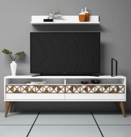 Comodă TV Trendy Linie White/Walnut 150x50x30cm GTR000068 imaginea #1 — magazin online Desire.md