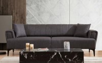 Canapea Trendy Hamlet Dark Grey 230x95x77cm GTR003049