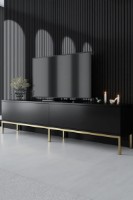 Comodă TV Trendy Lord Black/Gold 180x47x30cm GTR006359