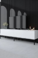 Comodă TV Trendy Lord White/Black 180x47x30cm GTR006360