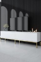 Comodă TV Trendy Lord White/Gold 180x47x30cm GTR006361