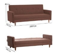 Canapea Trendy Hiko Brown 200x83x75cm GTR003052 imaginea #7 — magazin online Desire.md