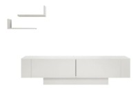 Comodă TV Trendy Matera White 150x42x32cm GTR006377 imaginea #2 — magazin online Desire.md