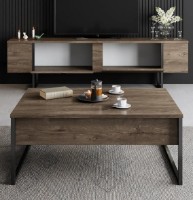 Comodă TV Trendy Lux Walnut/Black 180x50x30cm GTR000008 imaginea #2 — magazin online Desire.md