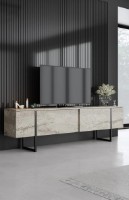 Comodă TV Trendy Luxe Travertin/Black 180x50x30cm GTR006353 imaginea #1 — magazin online Desire.md