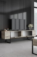 Comodă TV Trendy Luxe Travertin/Black 180x50x30cm GTR006353 imaginea #2 — magazin online Desire.md