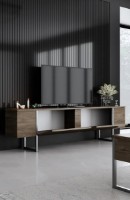 Comodă TV Trendy Luxe Walnut/Silver 180x50x30cm GTR006437 imaginea #2 — magazin online Desire.md