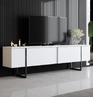 Comodă TV Trendy Luxe White/Black 180x50x30cm GTR006356