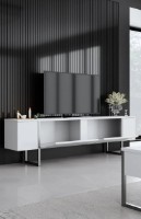 Comodă TV Trendy Luxe White/Silver 180x50x30cm GTR006438 imaginea #2 — magazin online Desire.md