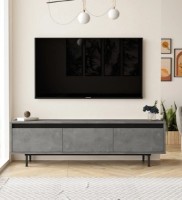 Comodă TV Trendy LV1-RL Grey/Black 160x45.2x35.5cm GTR000387