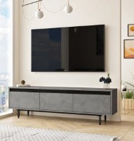 Comodă TV Trendy LV1-RL Grey/Black 160x45.2x35.5cm GTR000387 imaginea #2 — magazin online Desire.md