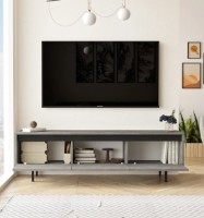 Comodă TV Trendy LV1-RL Grey/Black 160x45.2x35.5cm GTR000387 imaginea #3 — magazin online Desire.md