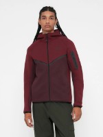 Hanorac pentru bărbați Nike Tech Full-Zip Windrunner Dark Team Red/Burgundy Crush/Black, s.M imaginea #2 — magazin online Desire.md