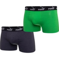 Сhiloţi pentru bărbați Puma Elements Basic Boxers 2P Black/Green, s.M imaginea #1 — magazin online Desire.md