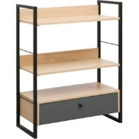 Etajeră Deco Alto 3 70x30x90 (MBALT3-JJLVC-M37M60BLK)