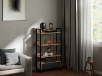 Etajeră Deco Alto 4 70x30x124.5 (MBALT4-JJLVC-M37M60BLK) imaginea #4 — magazin online Desire.md