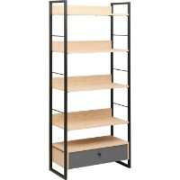 Etajeră Deco Alto 5 70x30x159 (MBALT5-JJLVC-M37M60BLK)