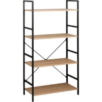 Etajeră Deco Columbus 4 63x30x124 (MBCOL4-JJLVC-M37BLK)